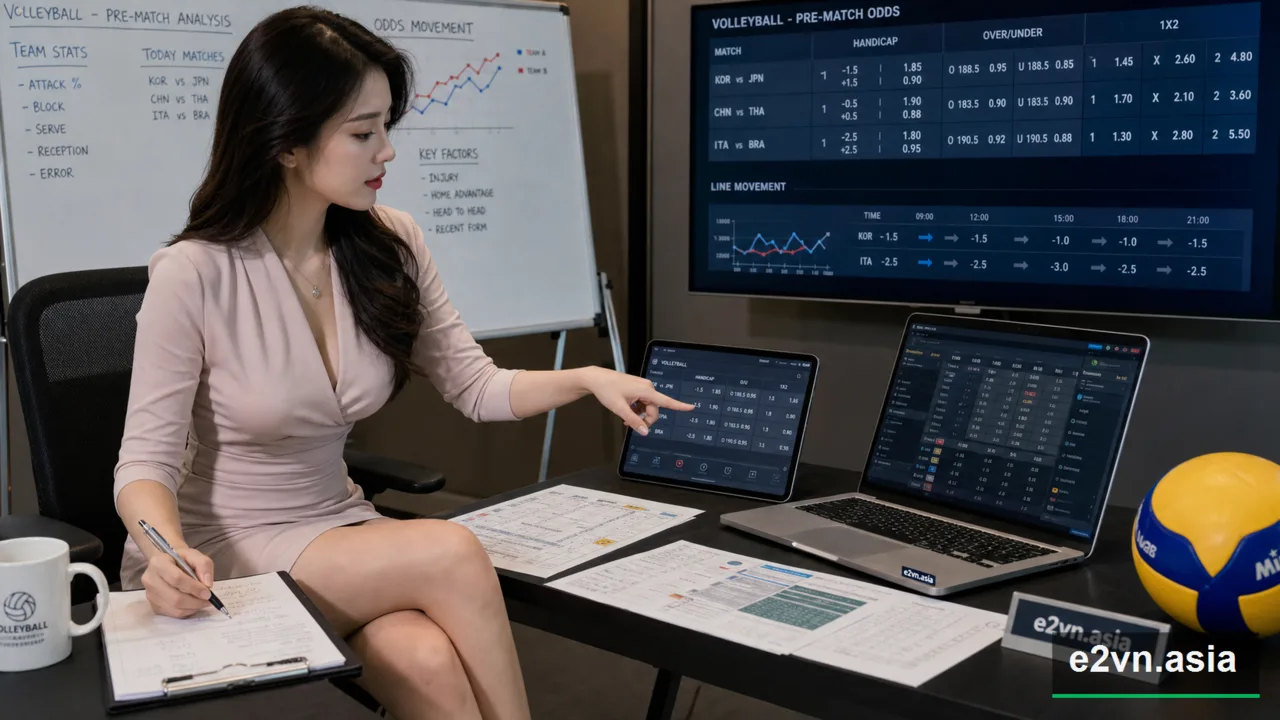 Cach doc va hieu tỷ lệ Odds trong bong chuyen - minh họa phân tích thực tế