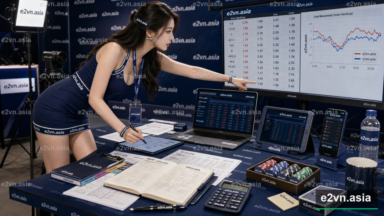 Phan tich odds va bien dong keo chau A - minh họa phân tích thực tế
