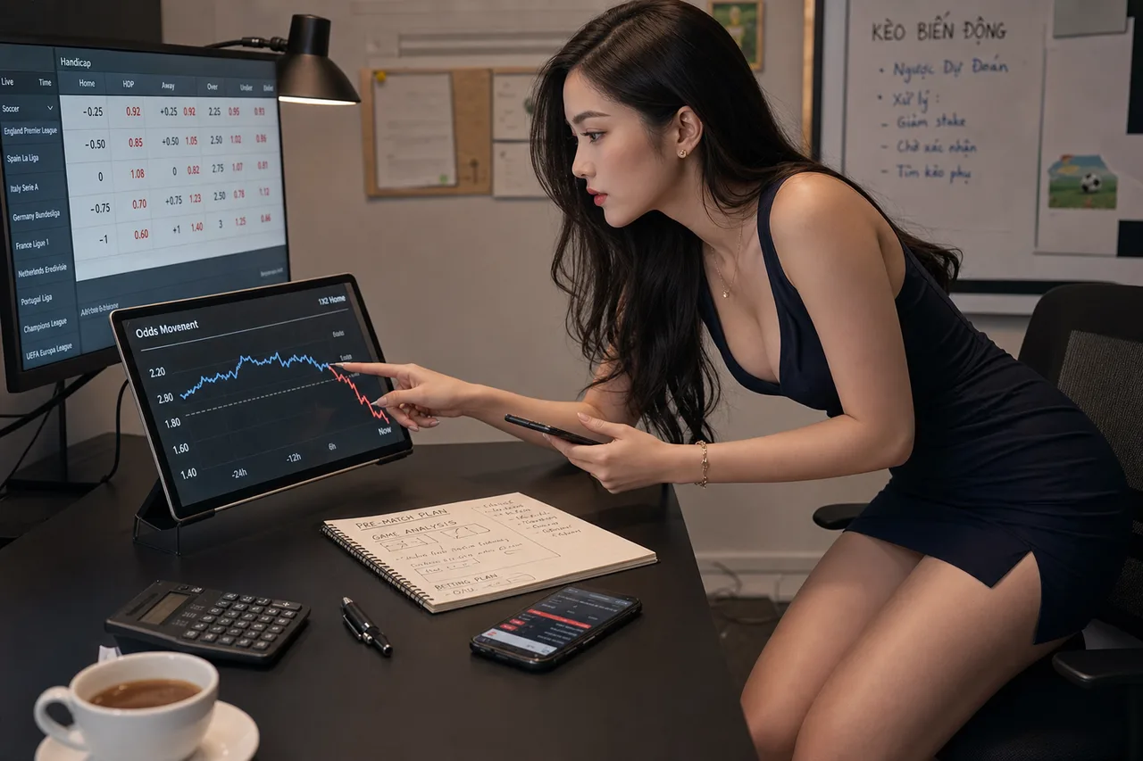Kinh nghiệm xử lý khi kèo biến động ngược dự đoán - minh hoa phan tich thuc te
