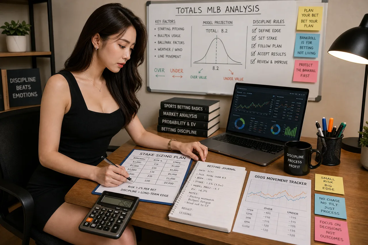 H3: Tại sao kỷ luật là yếu tố sống còn khi tính totals MLB? - minh hoa phan tich thuc te