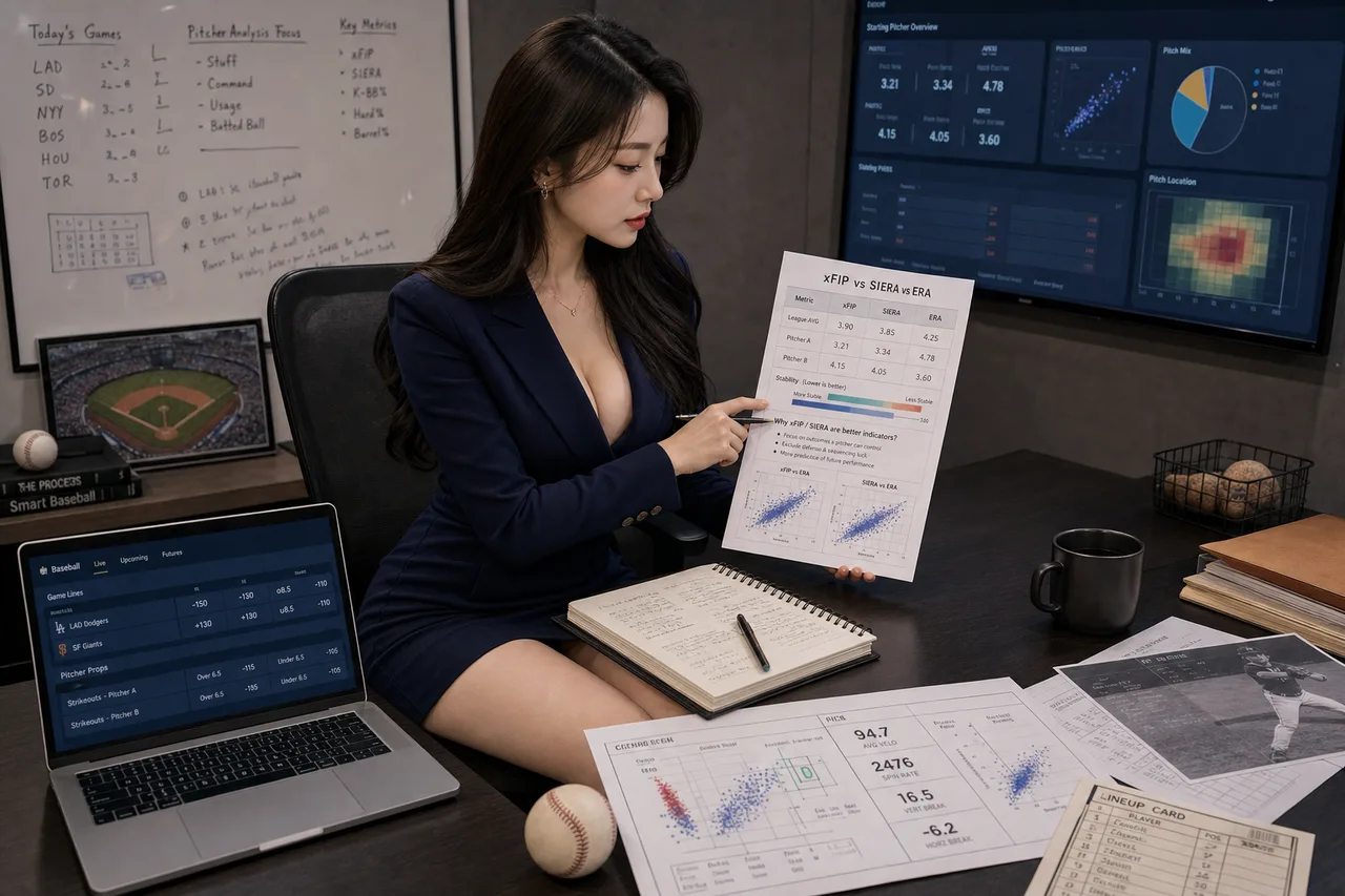 H3: Sử dụng xFIP và SIERA để đánh giá chính xác năng lực thực sự của Pitcher - minh hoa phan tich thuc te