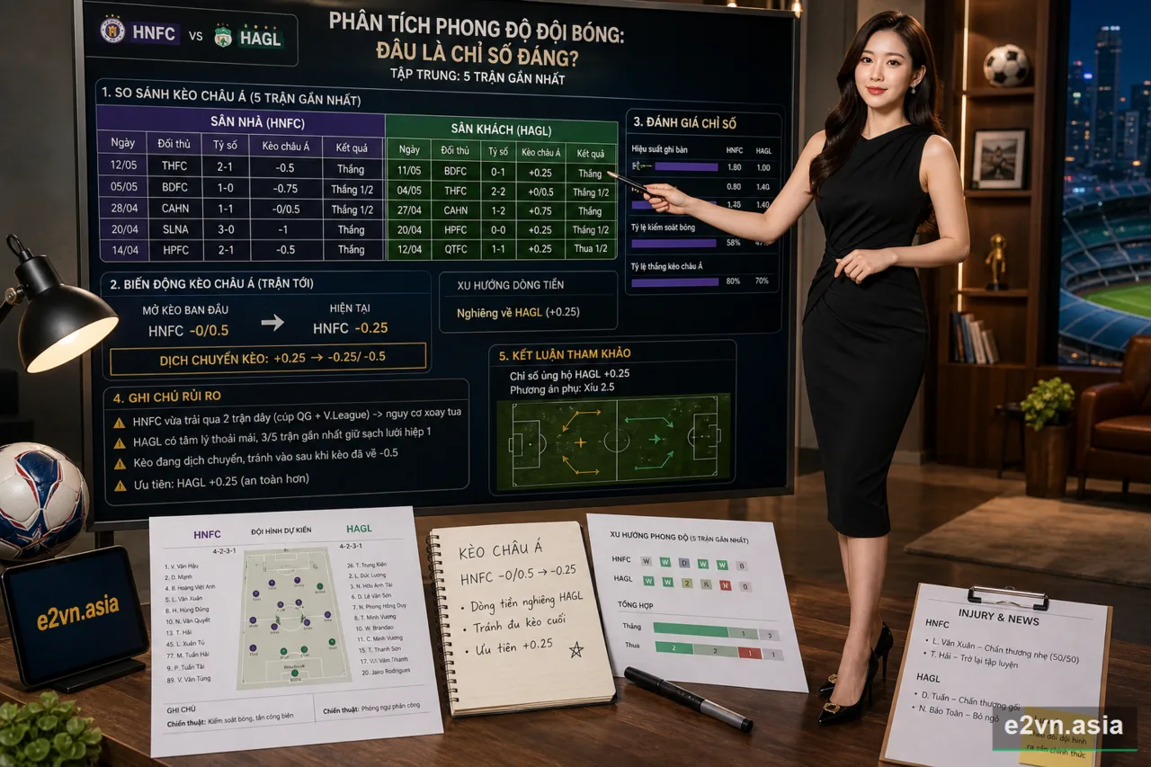 Phan tich phong do doi bong: Dau la chi so dang tin cay? - minh họa phân tích thực tế