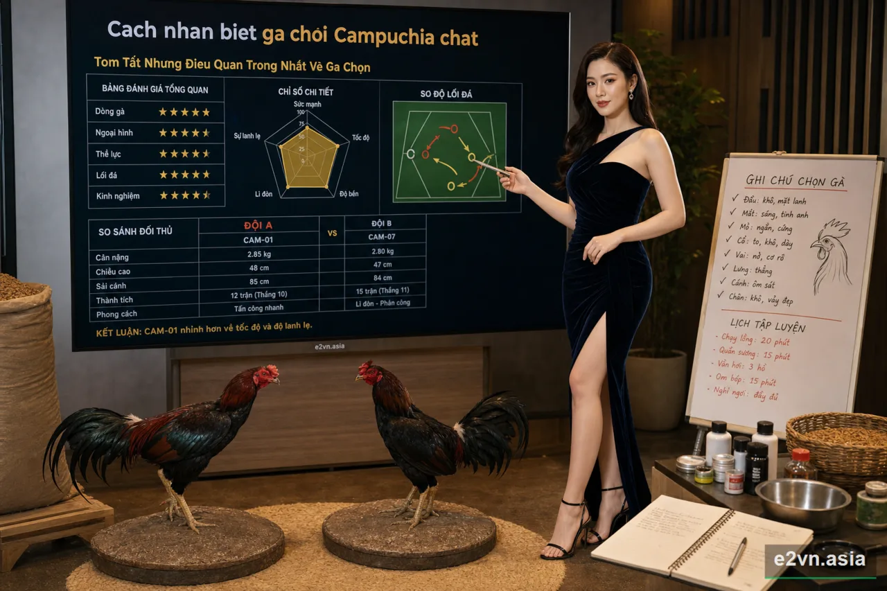 Tom Tat Nhung Dieu Quan Trong Nhat Ve gà chọi Campuchia - minh họa phân tích thực tế