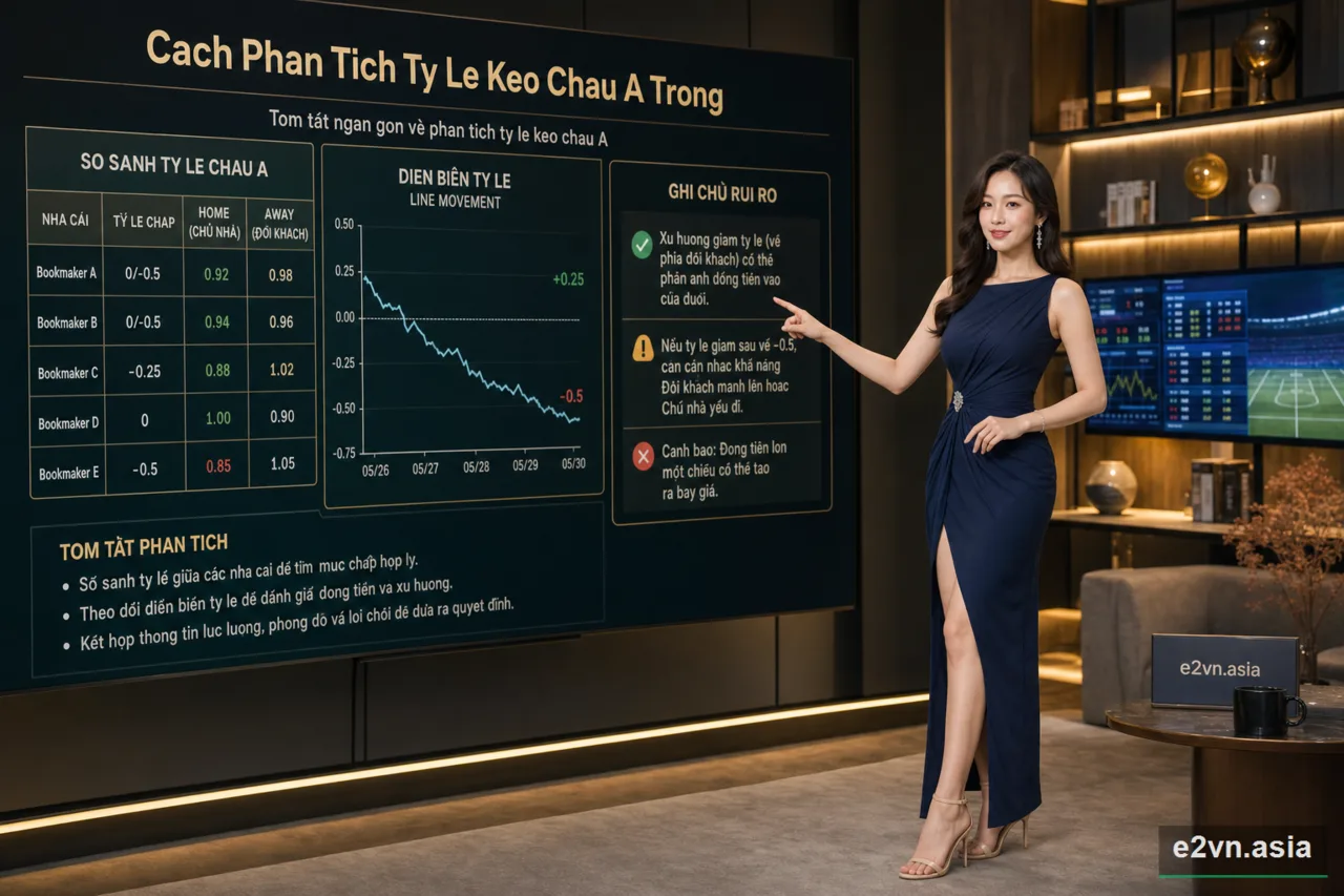 Cách Phân Tích Tỷ Lệ Kèo Châu Á Trong Trận Có Tỷ Lệ Giảm Nhanh