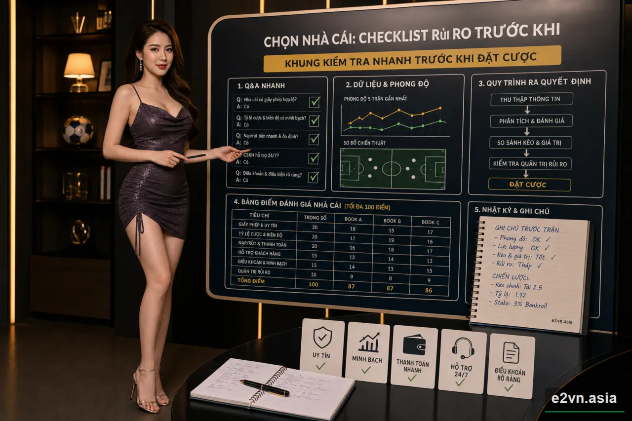 Khung kiểm tra nhanh truoc khi dat cuoc - minh họa phân tích thực tế
