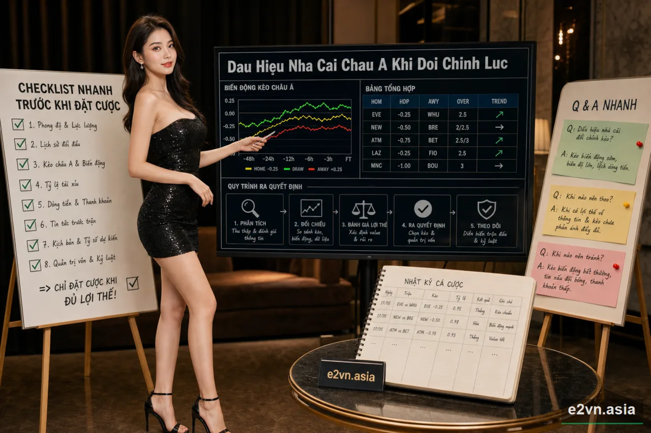 Checklist Nhanh Truoc Khi Dat Cuoc - minh họa phân tích thực tế