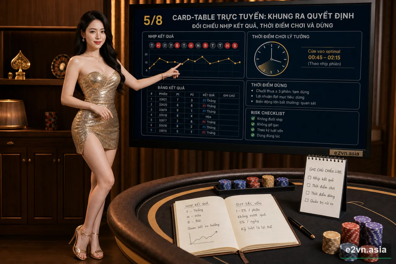 Doi chieu nhip ket qua, thoi diem choi va dong tien - minh họa phân tích thực tế