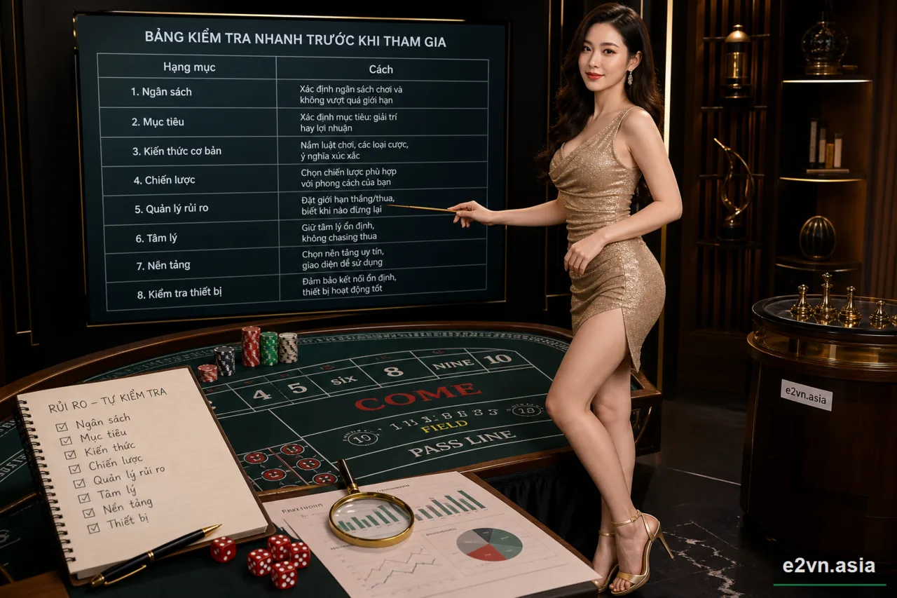 Craps Trực Tuyến: Cách Đặt Cược Đơn Có Kỷ Luật