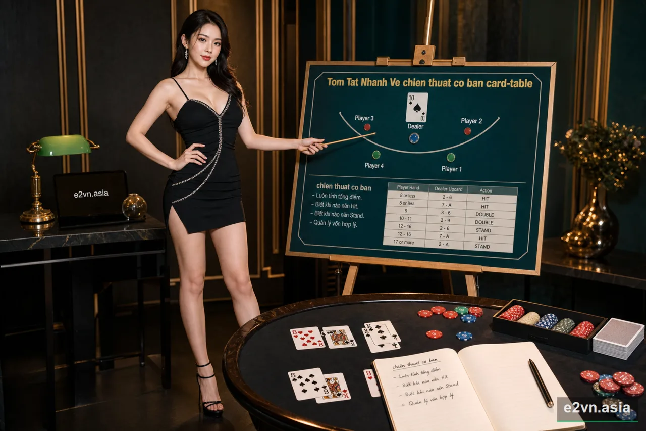 Phân Tích Phương Pháp Chơi Blackjack chiến thuật cơ bản Tại Casino Trực Tuyến