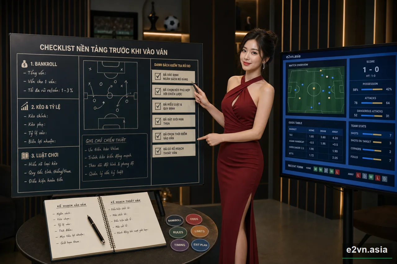 Checklist Nen Tang Truoc Khi Vao Van - minh họa phân tích thực tế