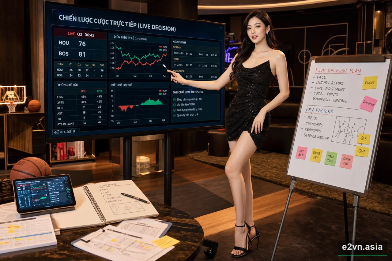 Chien luoc cuoc truc tiep (Live Betting) - minh họa phân tích thực tế