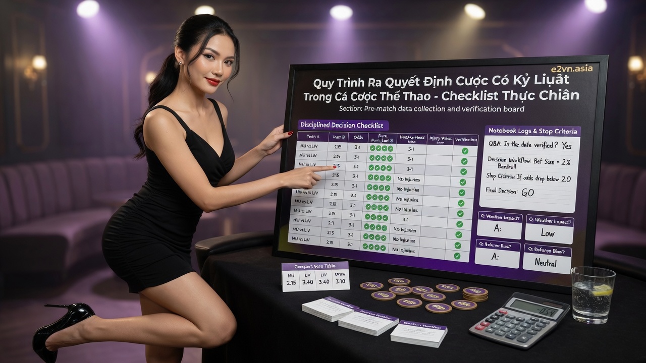 Quy Trình Ra Quyết Định Cược Có Kỷ Luật Trong Cá Cược Thể Thao: Checklist Thực Chiến Từ Kinh Nghiệm Thắng Thua Lâu Năm