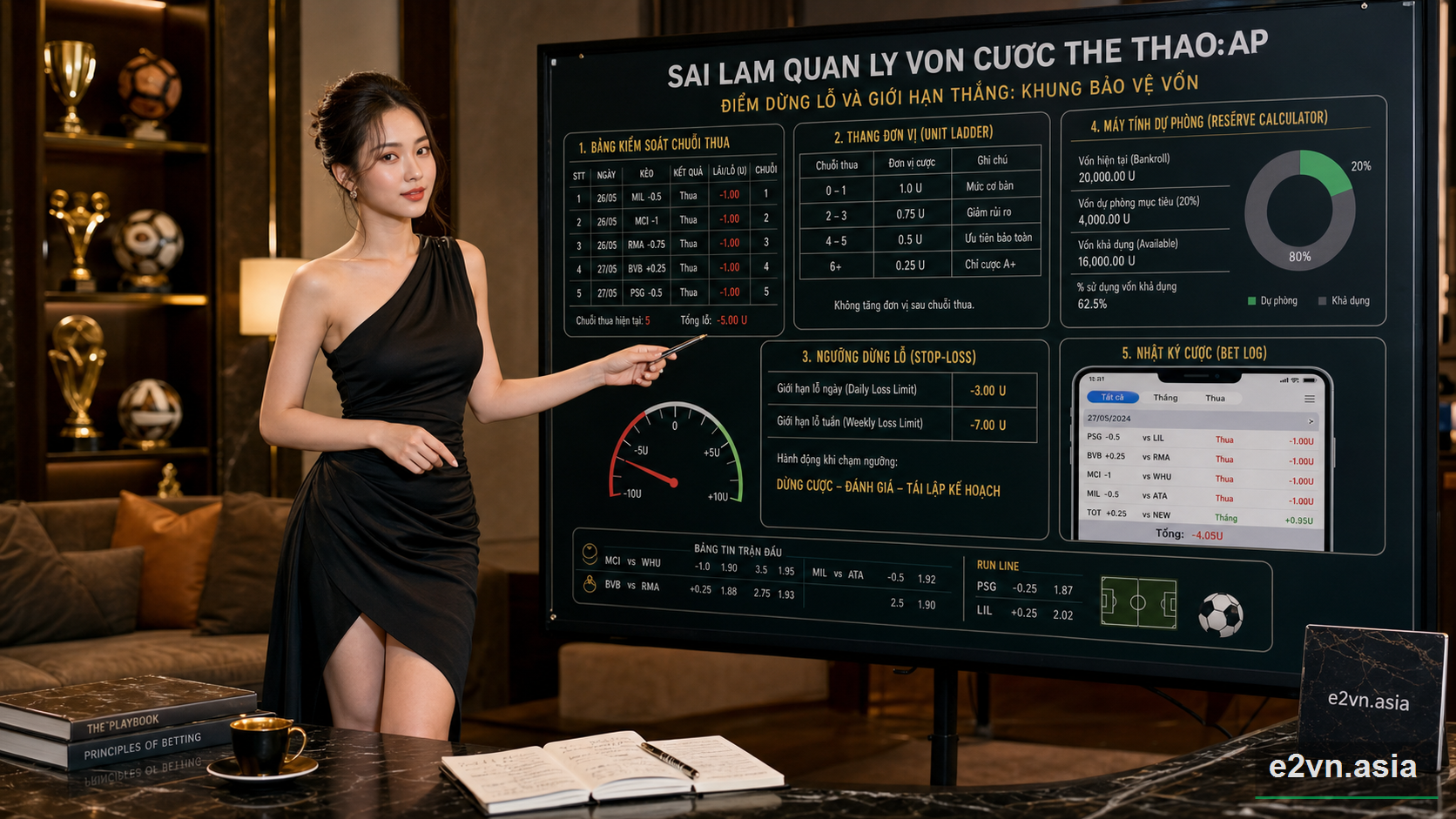 Điểm dừng lo va giới hạn thang: Khung bao ve von cuoc - minh họa phân tích thực tế