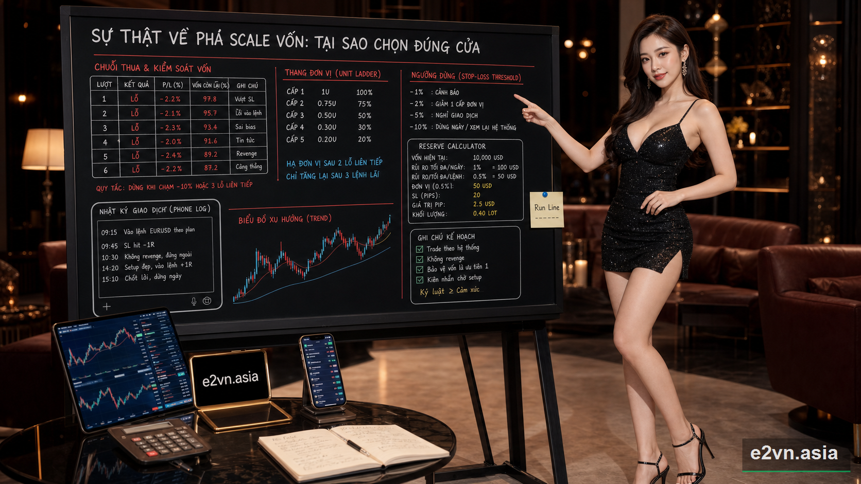 Su that ve pha scale von: Tai sao chon dung cua van gay sap tai khoan? - minh họa phân tích thực tế