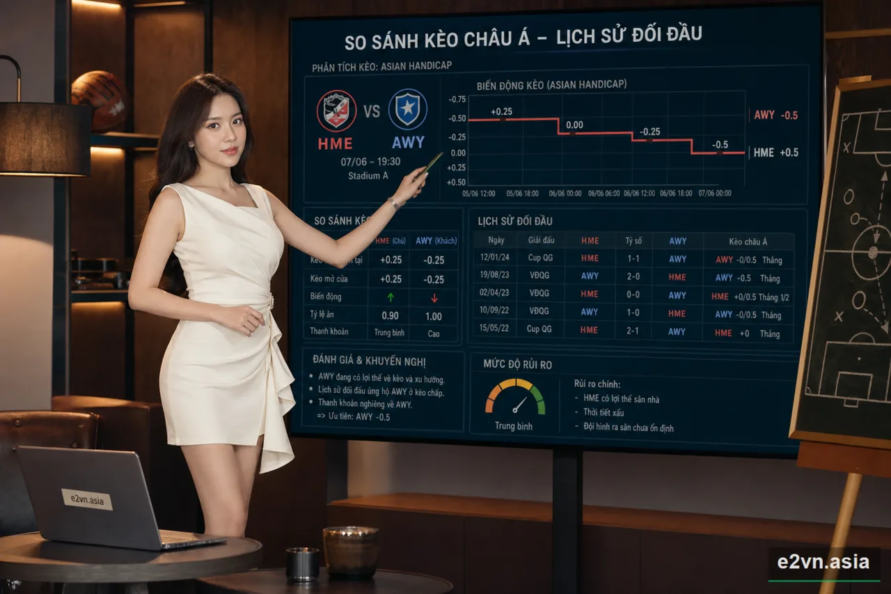 Cách Phân Tích Lịch Sử Đối Đầu Để Đánh Giá Giá Trị Kèo Châu Á